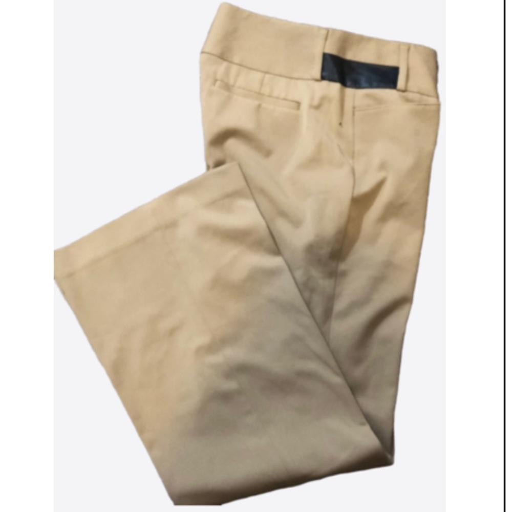 EXPRESS FLAIRE LEG EDITOR TAN PANTS SZ 10 - Picture 5 of 9